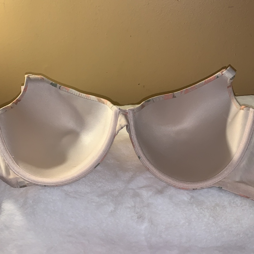 🦜 ANNE KLEIN T-Shirt Bra 2-Pack Floral & Nude NWT 42D - Picture 4 of 13